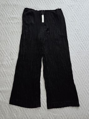 NWT Vince Black Wide Leg Pull-On Pants